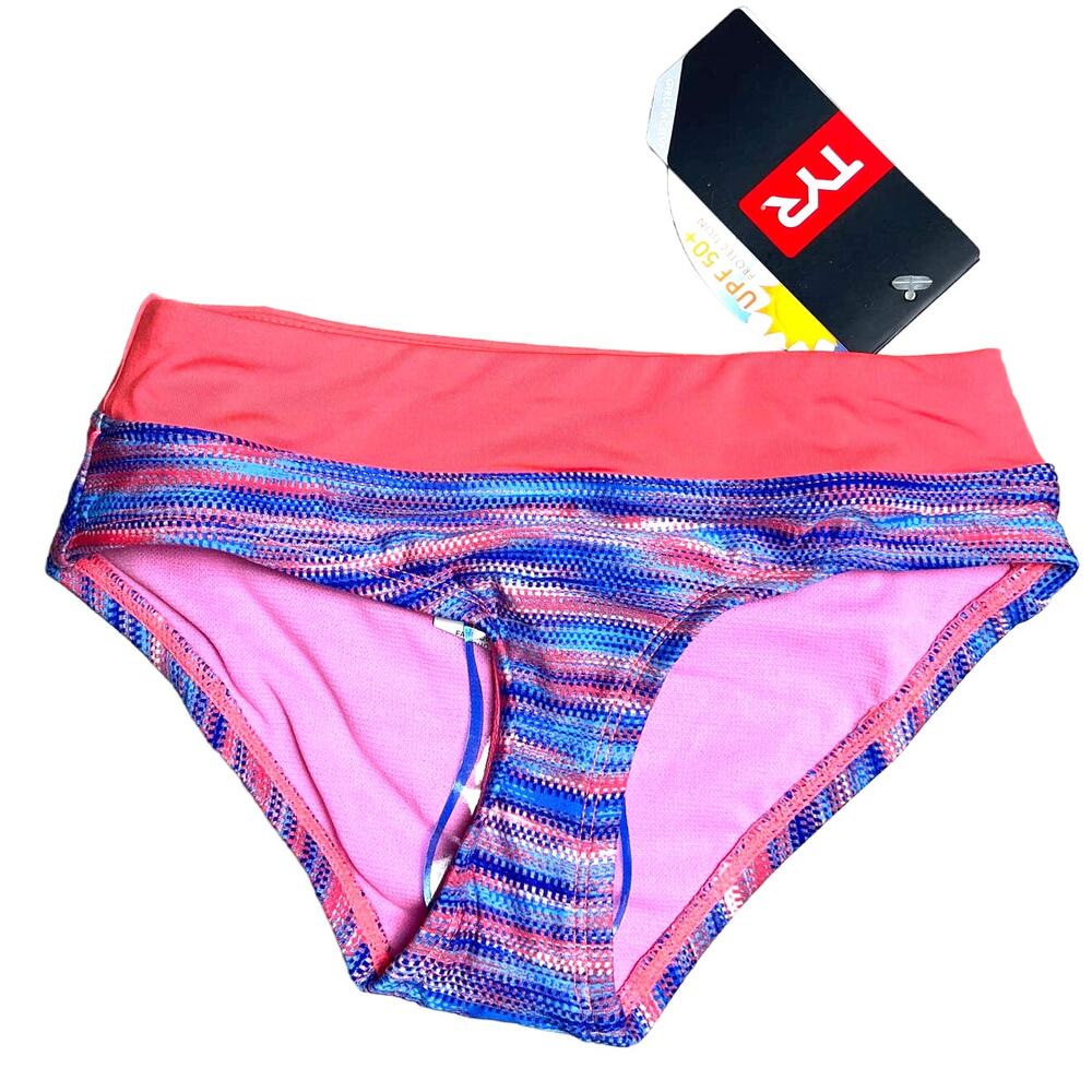 TYR Parachute Penny Bottom Swim Bottoms Royal Coral - Girls Size 6/6X